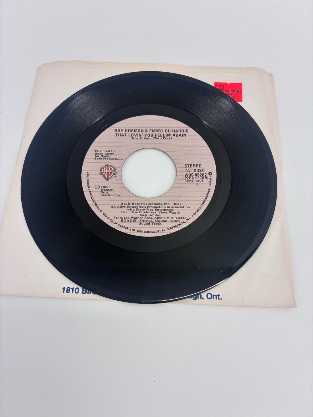 Roy Orbison & Emmylou Harris Record